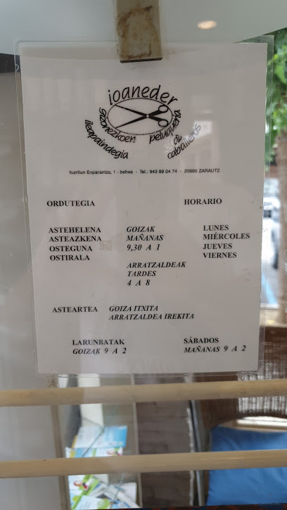 Ioaneder | Peluqueria en Zarauz / Gipuzkoa