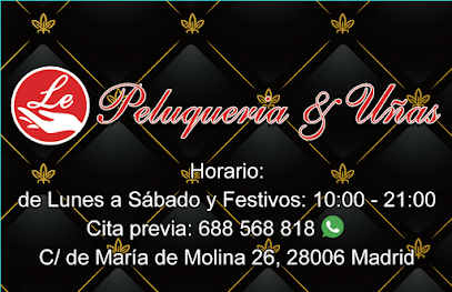 Le | Peluqueria y Uñas | Salón de Uñas y Manicura en Madrid