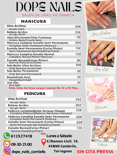 Dope Nails Vietnamita | Salón de Manicura y Uñas en Cambrils / 